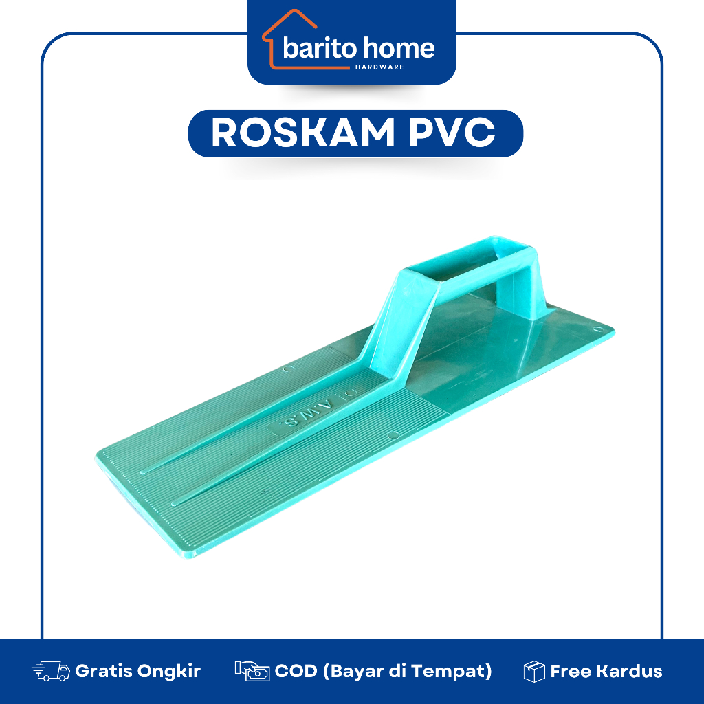 Roskam Raskam Plastik PVC Tebal Cetok Plester Trowel Acian Tembok / Penghalus Dinding PVC / Plester 