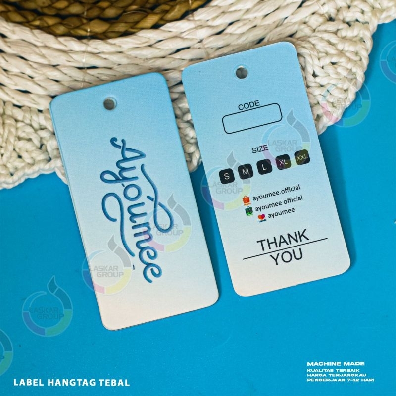 

Hangtag Tebal 700 gsm, Free Desain
