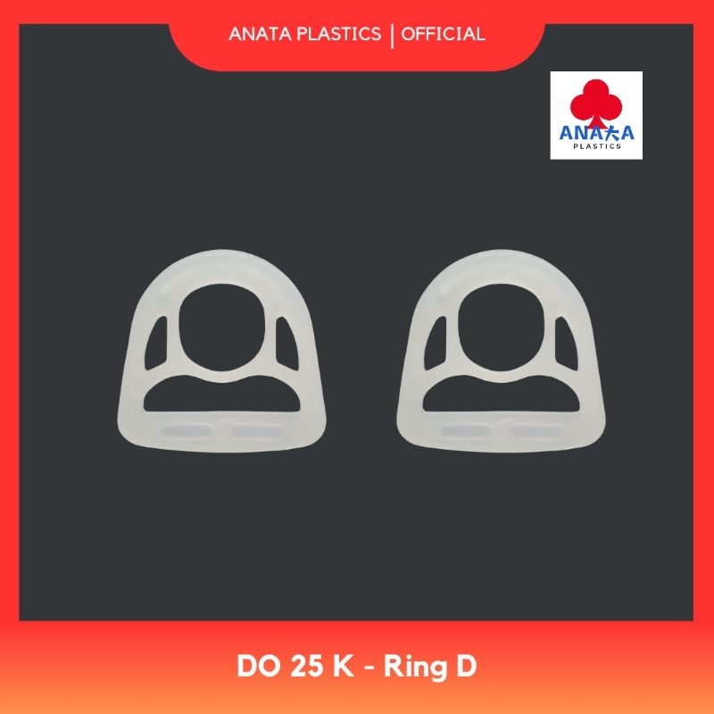 [Per Lusin] Ring D 2,5 cm Bening / Ring D Plastik / Ring Tas / DO