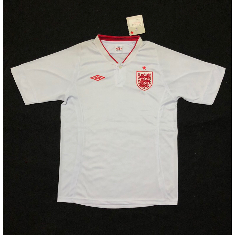 Jersey Bola Retro Timnas England Home 2012 GO-BNWT Polyster Umbro Version