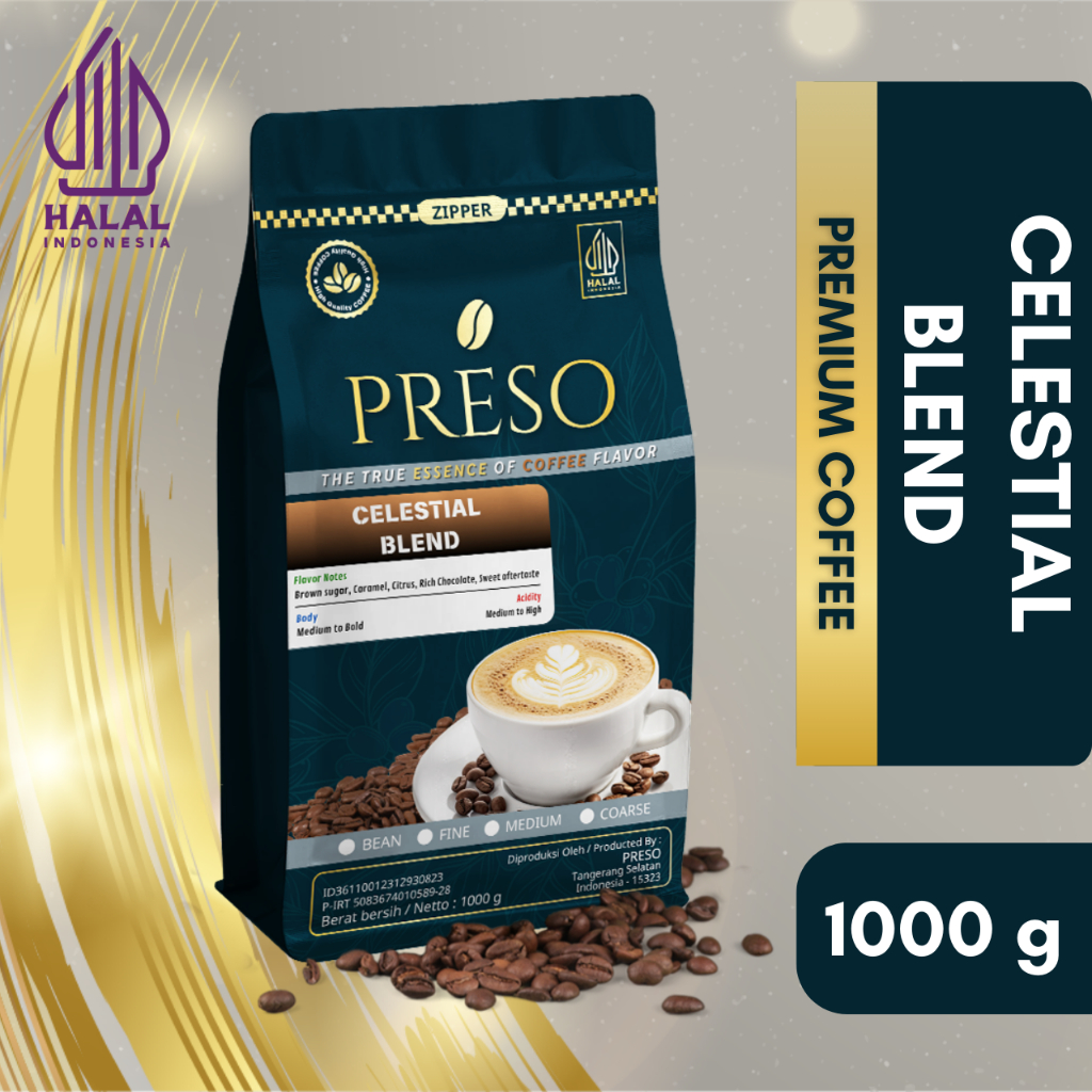 

PRESO Kopi Celestial Blend House Blend 1000 Gram