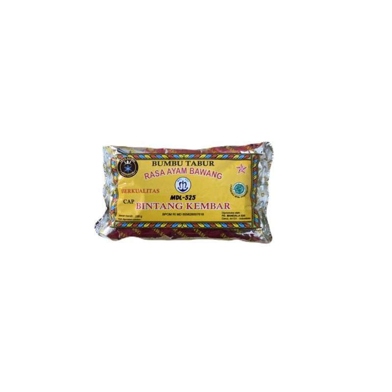 

Bintang kembar bumbu tabur ayam bawang 250gr