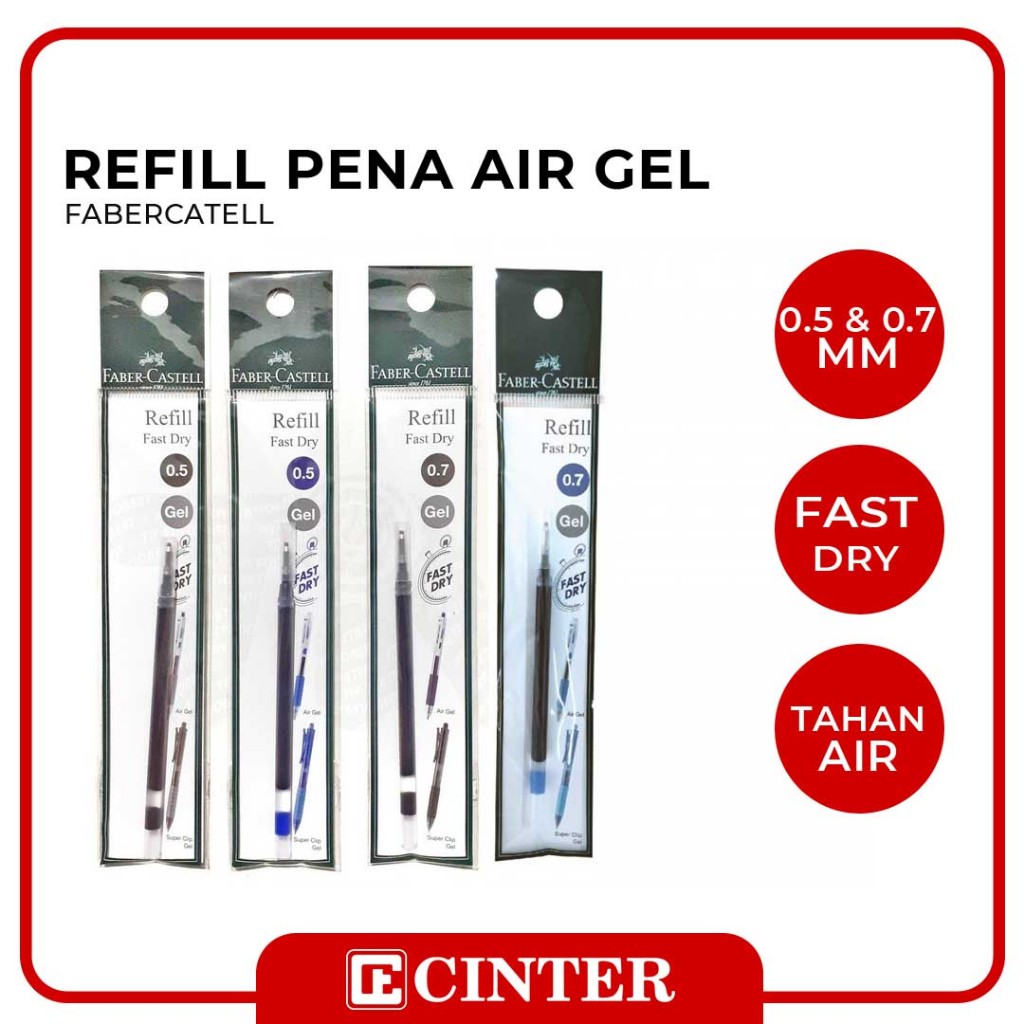 

FABER CASTELL - ISI PENA / REFILL PENA AIR GEL 0.5 DAN 0.7