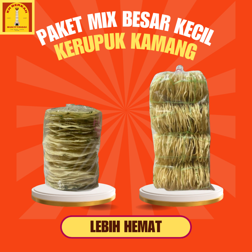 

PAKET MIX BESAR KECIL KERUPUK KAMANG KHAS BUKITTINGGI
