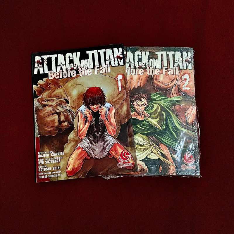 Preloved dan Sealed AOT Before The Fall Vol 1-2