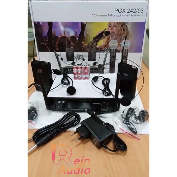 Mic Wireless Shure PGX 242/93 isi 4 - 2 jepit 2 clip on