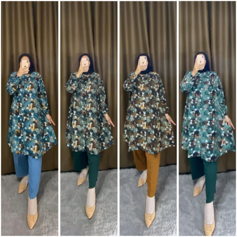 STELAN RAYON PREMIUM//MOTIF ABSTRAK BUNGGACELANA CRINGKEL SEMI KULOT