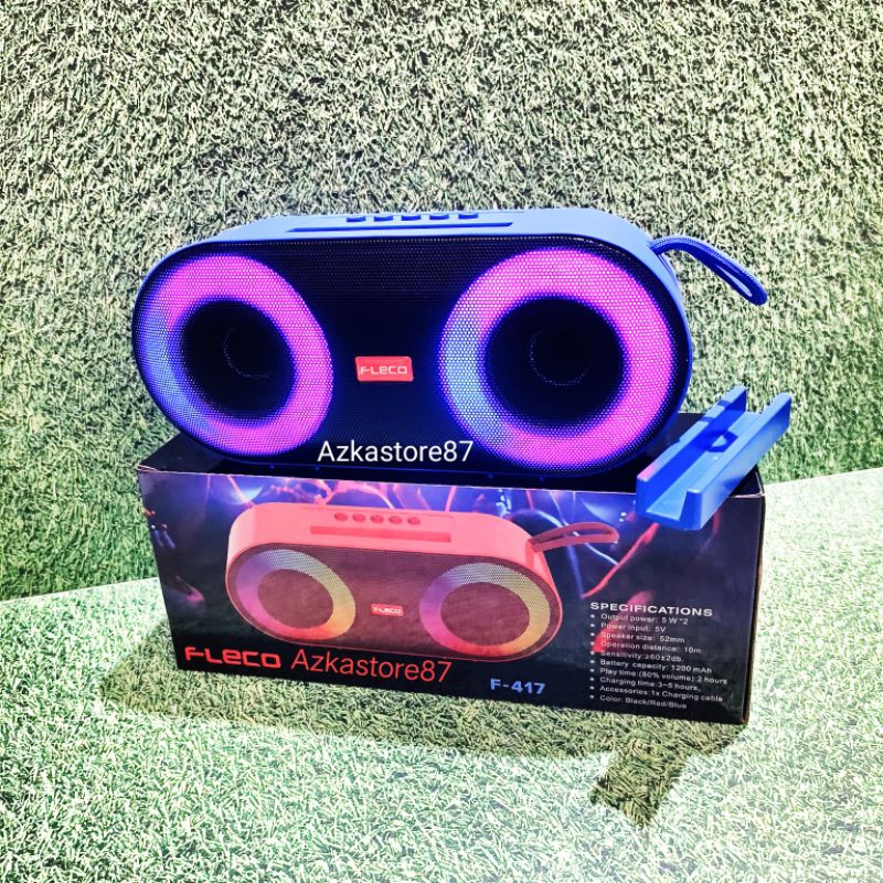 speaker fleco 417 speaker bluetooth speaker LED portable super bass