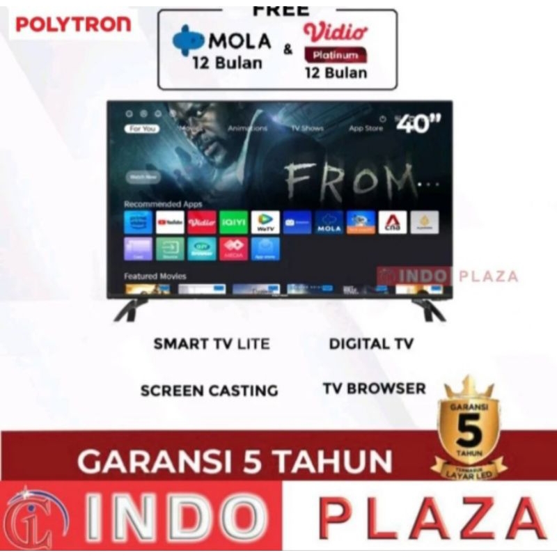 TV POLYTRON 40/39INCH SMART LITE DIGITAL PLD-40CV8969
