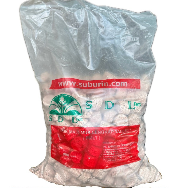 PUPUK MAJEMUK LENGKAP TABLET (PMLT) SUBURIN 5 KG/5KG POHON KELAPA SANTAN SDL FERT