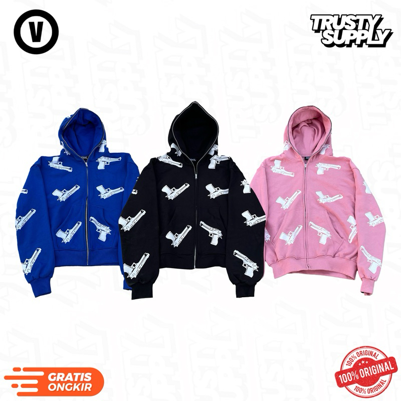 (100% ORIGINAL) VANE GLCK FULL ZIPPER HOODIE