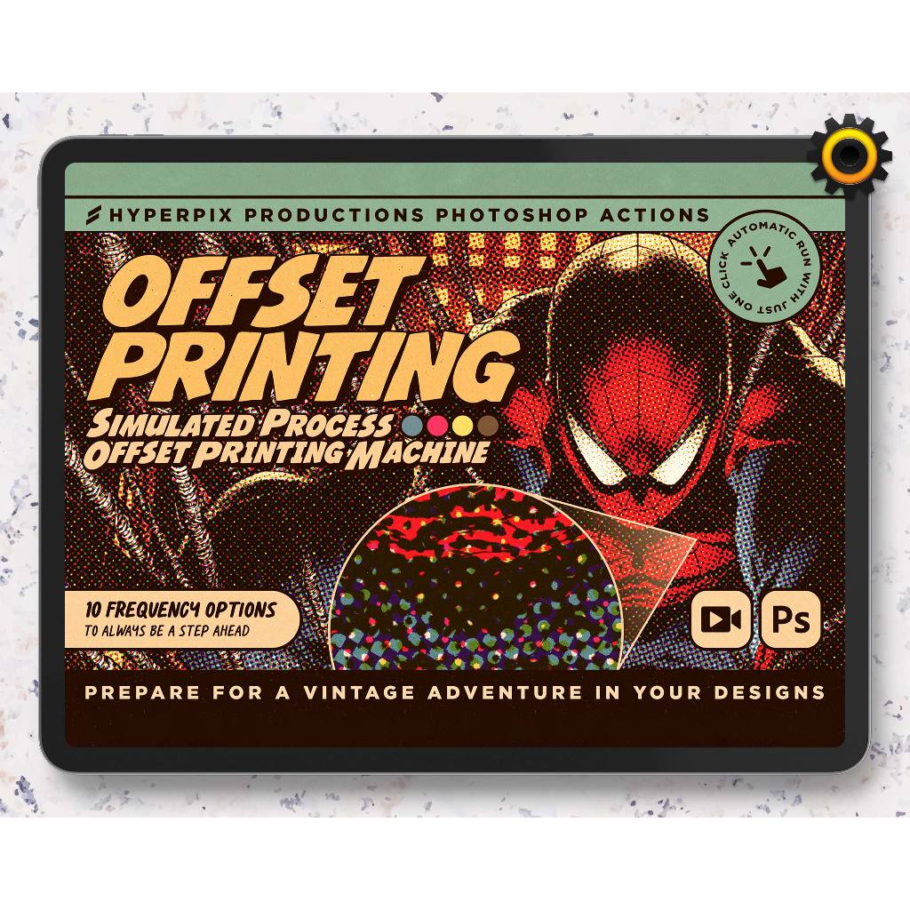 Photoshop Action - Offset Printing Simulator Actions