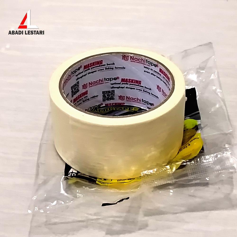 

LAKBAN KERTAS 2 INCH X 21 METER / ISOLASI KERTAS MASKING TAPE UKURAN 48 MM X 21 METER KULAITAS DAIMARU