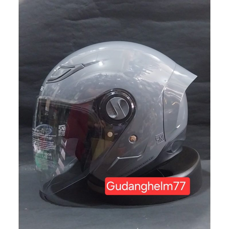 HELM CARGLOSS NFS POLOS | HELM CARGLOSS HALF FACE SINGLE VISOR