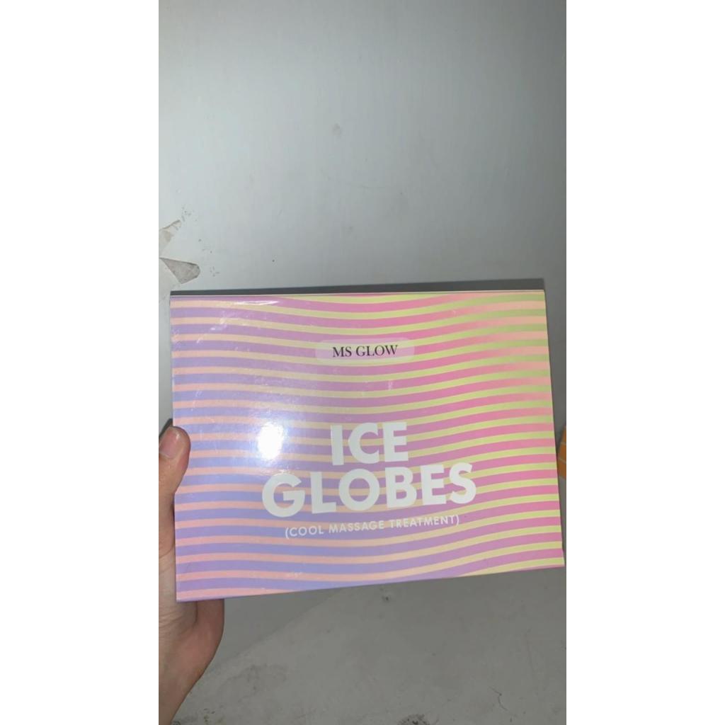 MS GLOW - ICE GLOBE | Set Alat Pijat Roller Bola | Untuk Perawatan Kulit Wajah