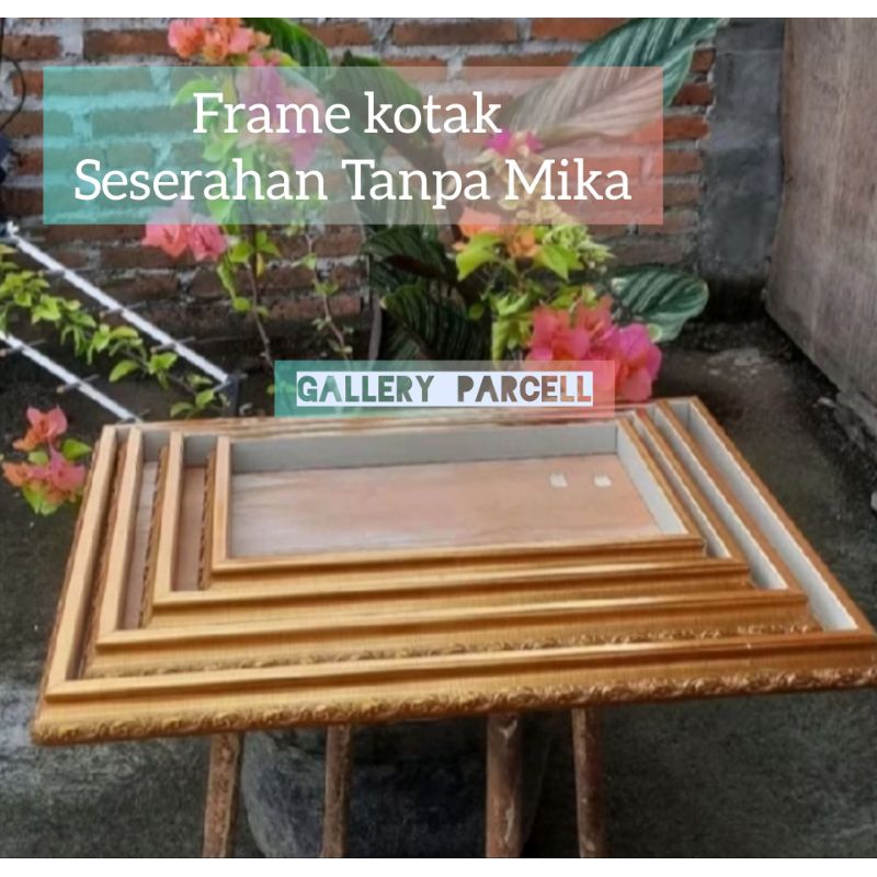 

(Tanpa Tutup mika) Kotak Hantaran Frame fiber Kotak Seserahan 1 set 4 box Fiber
