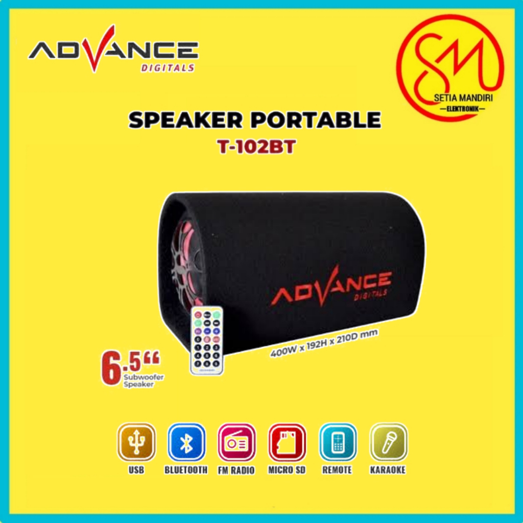 Advance T102 BT / T101BT Speaker With Subwoofer System + Bluetooth Speaker