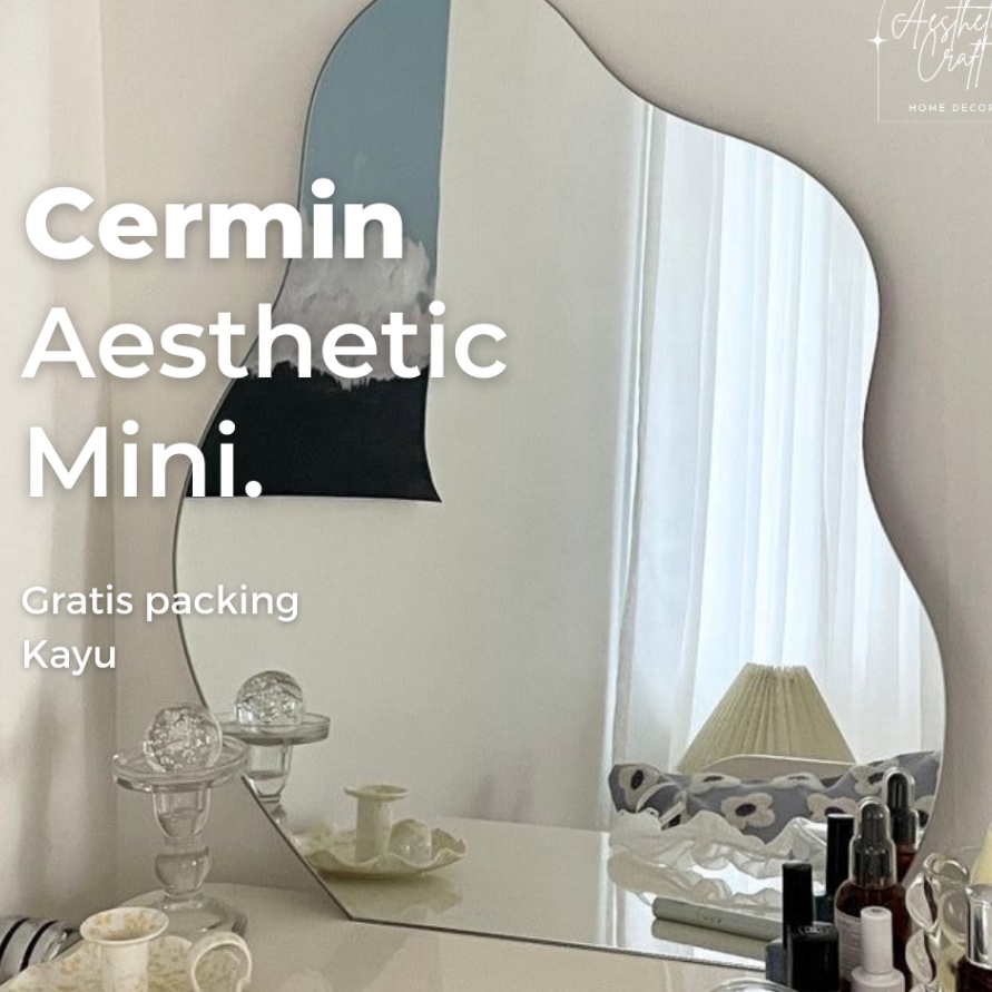 FG2  COD  Cermin Kaca M Dekorasi Dinding Aesthetic