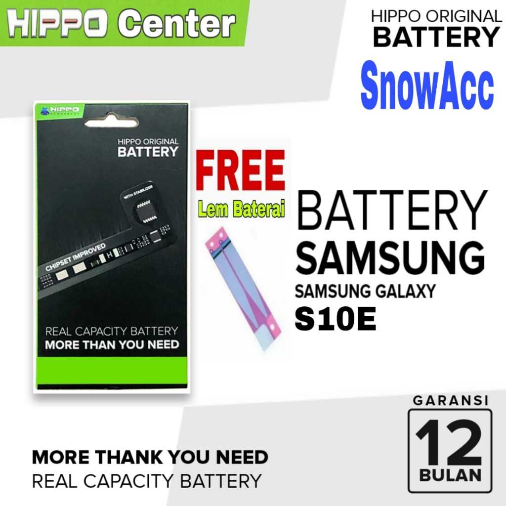 Hippo Baterai Samsung S10E original baterai hippo Samsung Galaxy S10E