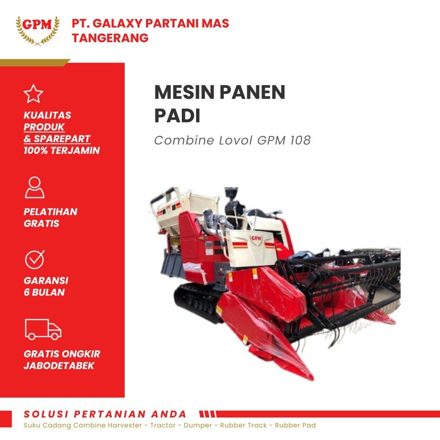 Mesin Panen Padi Combine Lovol 108