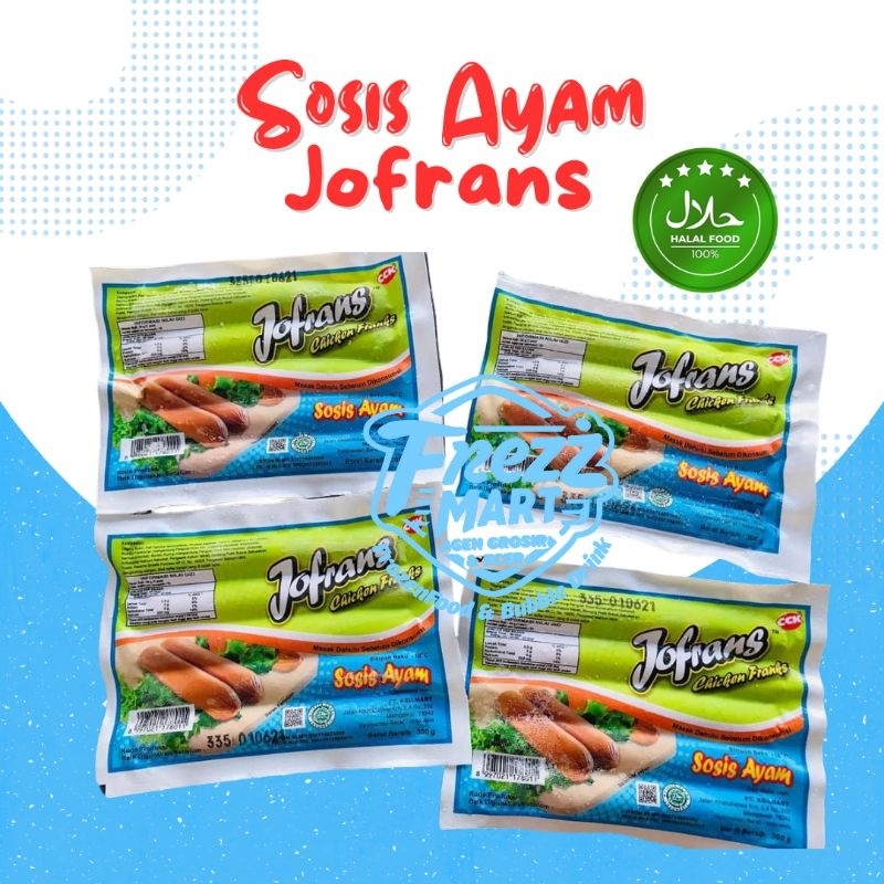 Jofrans Sosis Ayam 300gr Chicken Franks Sausage