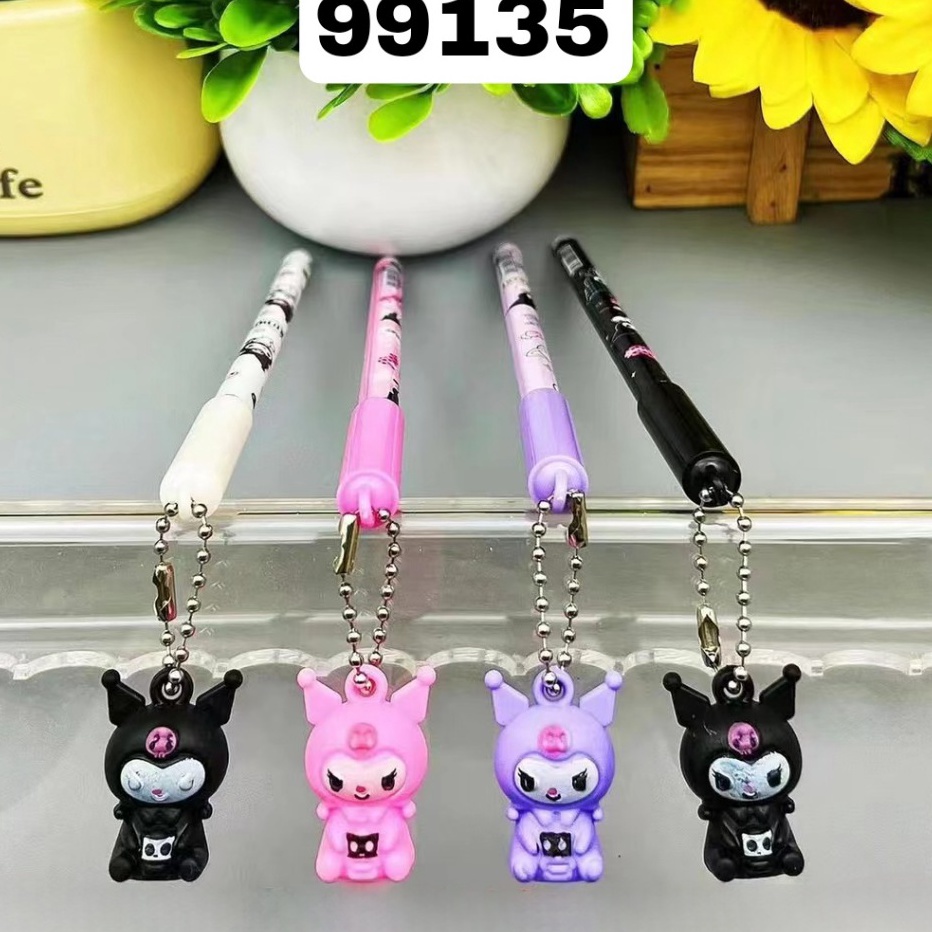 

TERJAMIN SOS Bolpen Gel Fancy Gantungan12pc Pulpen Tinta Pen Jel Balpen Ballpoint