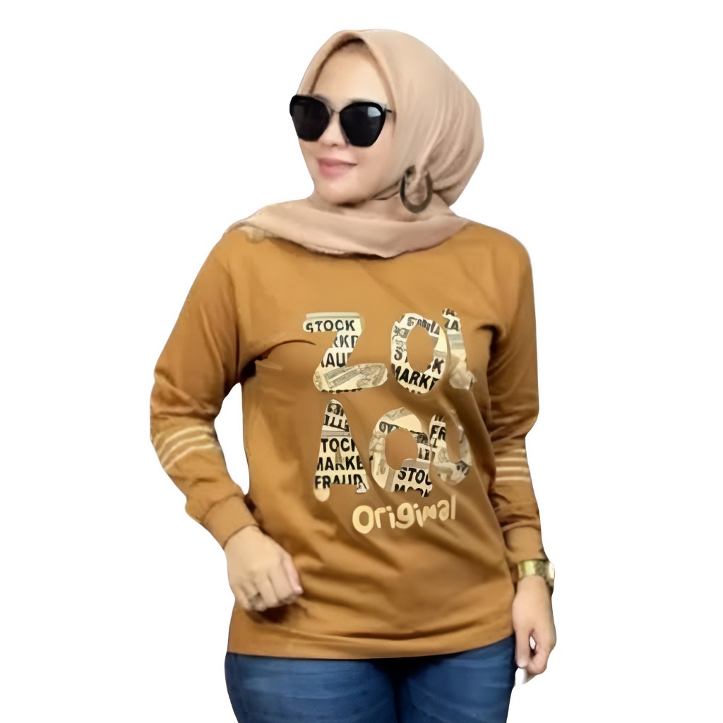 ZOLAQU kao original a terbaru 2023 baju atasan zolaqu jolaqu zolaku wanita ori terbaru xaos lisa