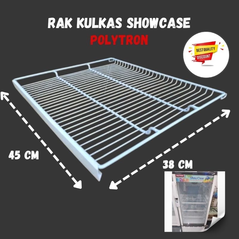 rak showcase polytron / ambalan showcase polytron