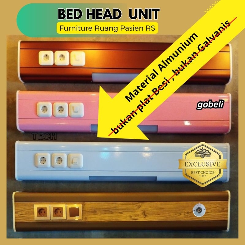 Bed Head Unit Ruangan Pasien Rumah Sakit - Furniture Rumah Sakit -bed head panel