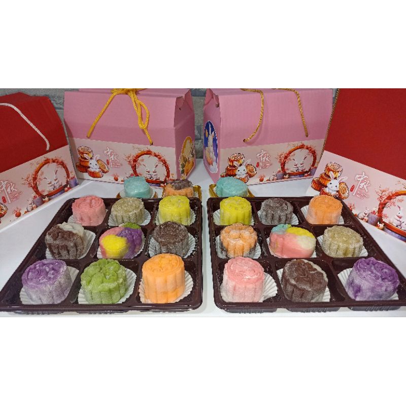 

Mooncake snow skin ( bing pi yue ping ) kue bulan