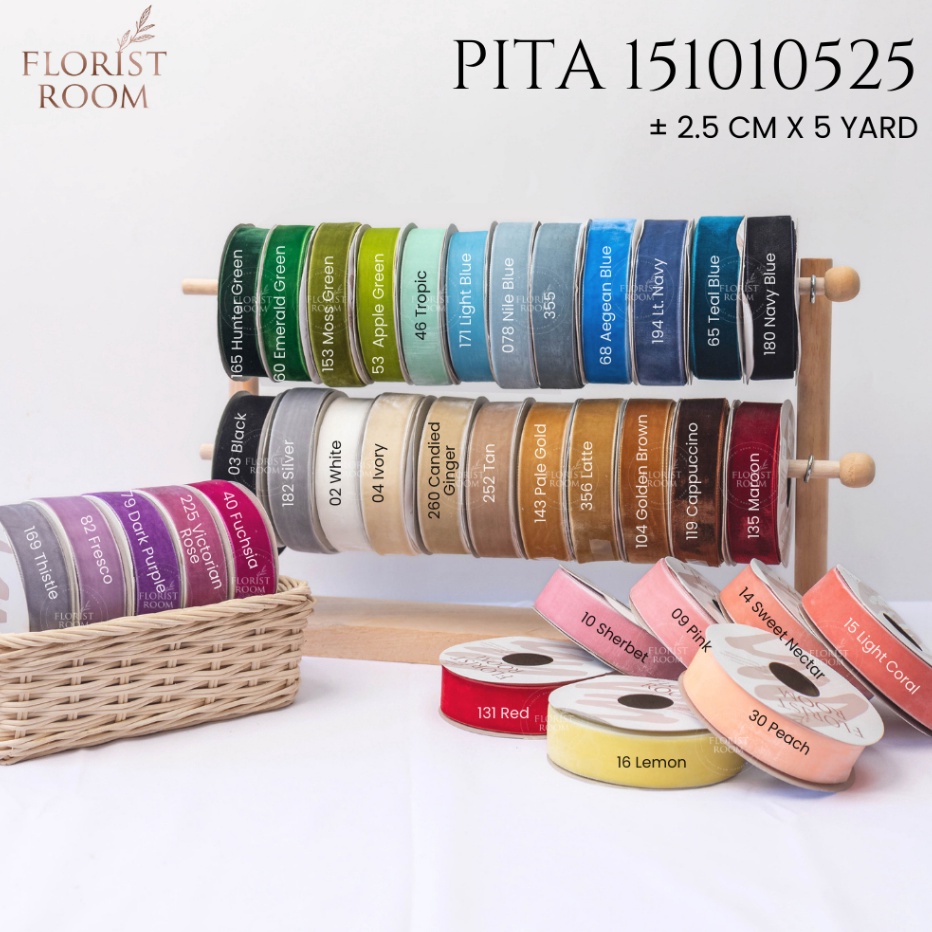 

DASYAT Pita 1511525 25cm x 5yard Velvet Ribbon