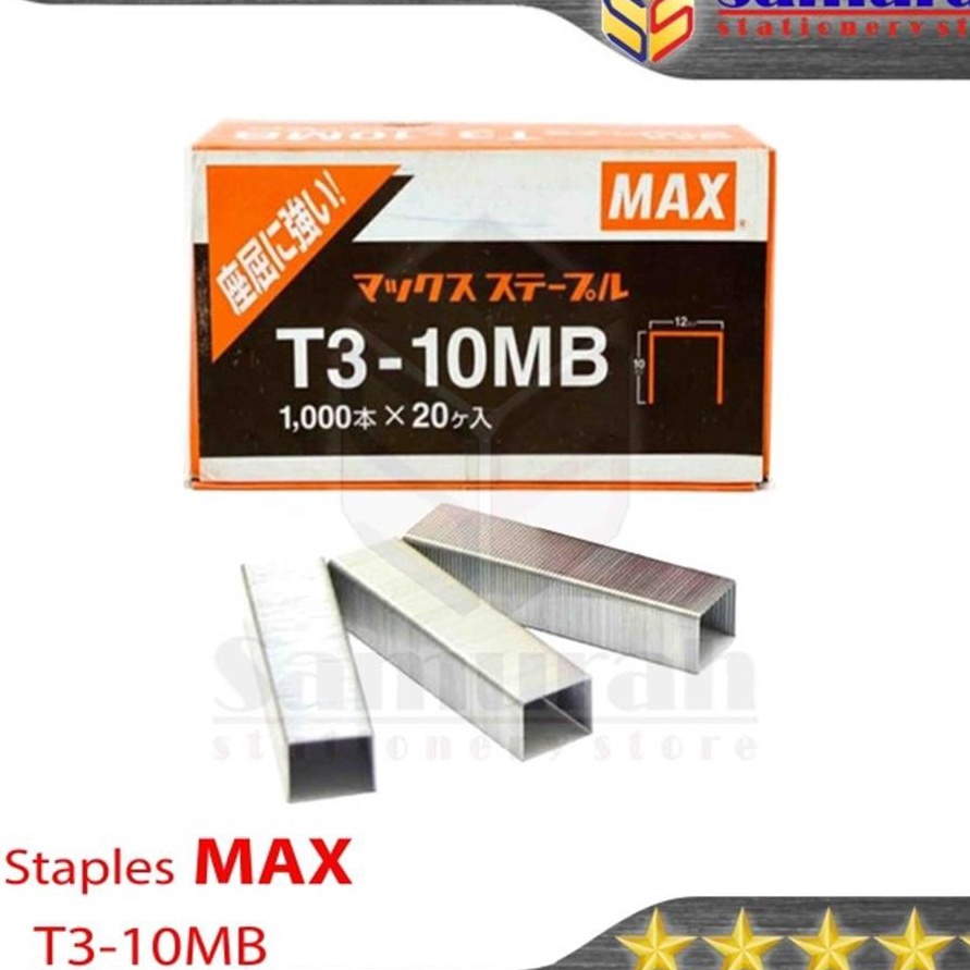 

PESTA DISKON Isi Staples Max MAX T31MB 12 x 1 mm Ori Refill Tacker T3 1MB Made In Japan isi Stepler Tembak Kecil Asli Jepang