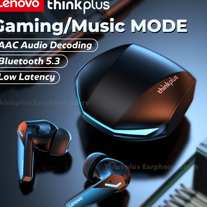 PESTA DISKON Lenovo GM2 Pro TWS Earphone Bluetooth 53 Headset Gaming Bass HIFI