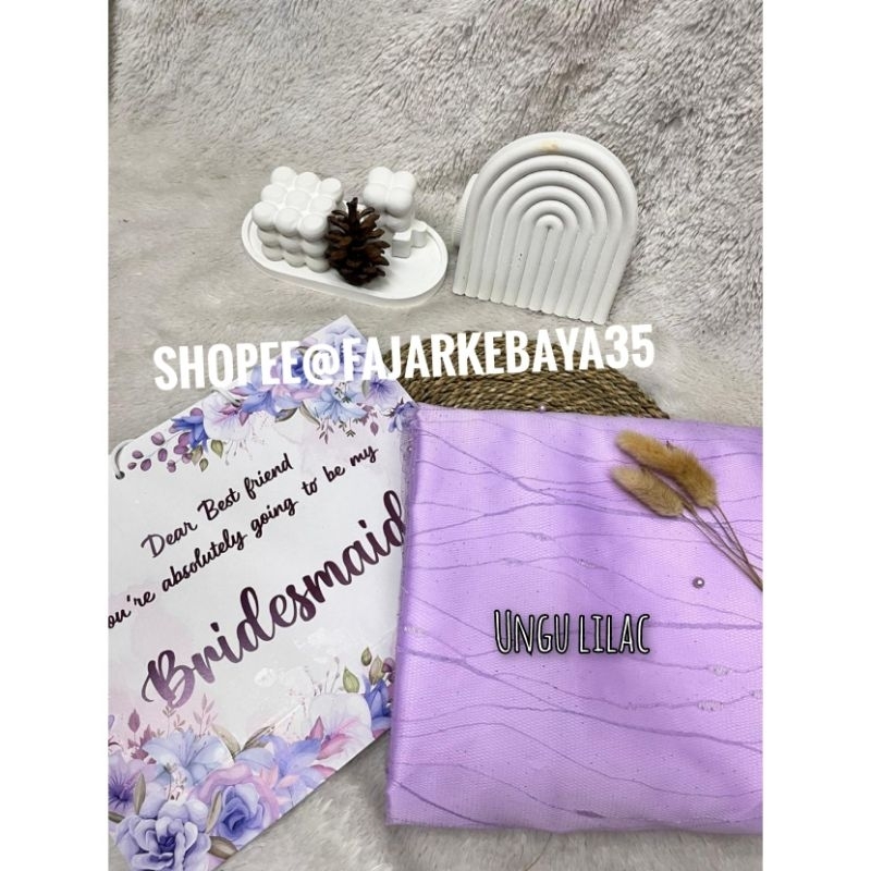 Paket bridesmaid Tile Akar Mutiara + Silk || Seragam bridesmaid || Paket Bridesmaid Murah // Set Pak
