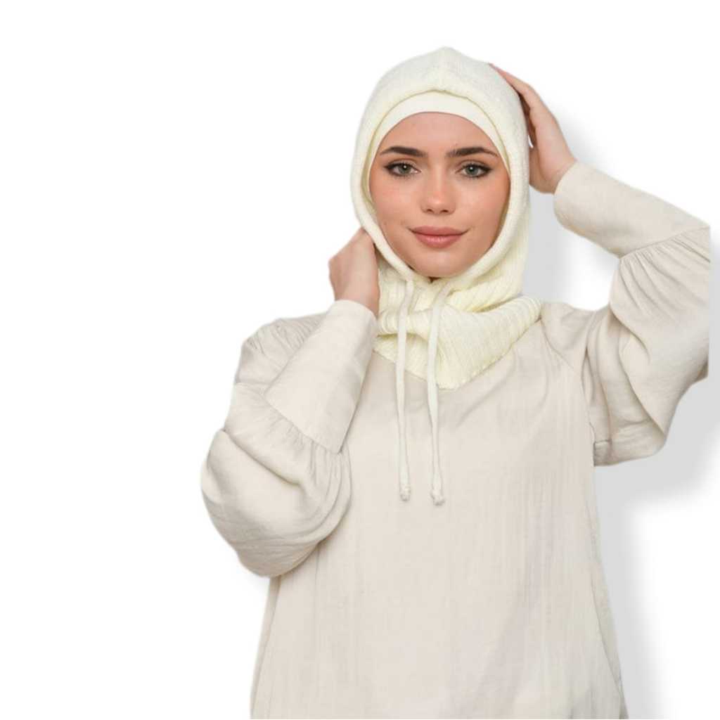 BALACLAVA Rajut/Hijab Rajut Tebal/Kupluk Rajut  Instan