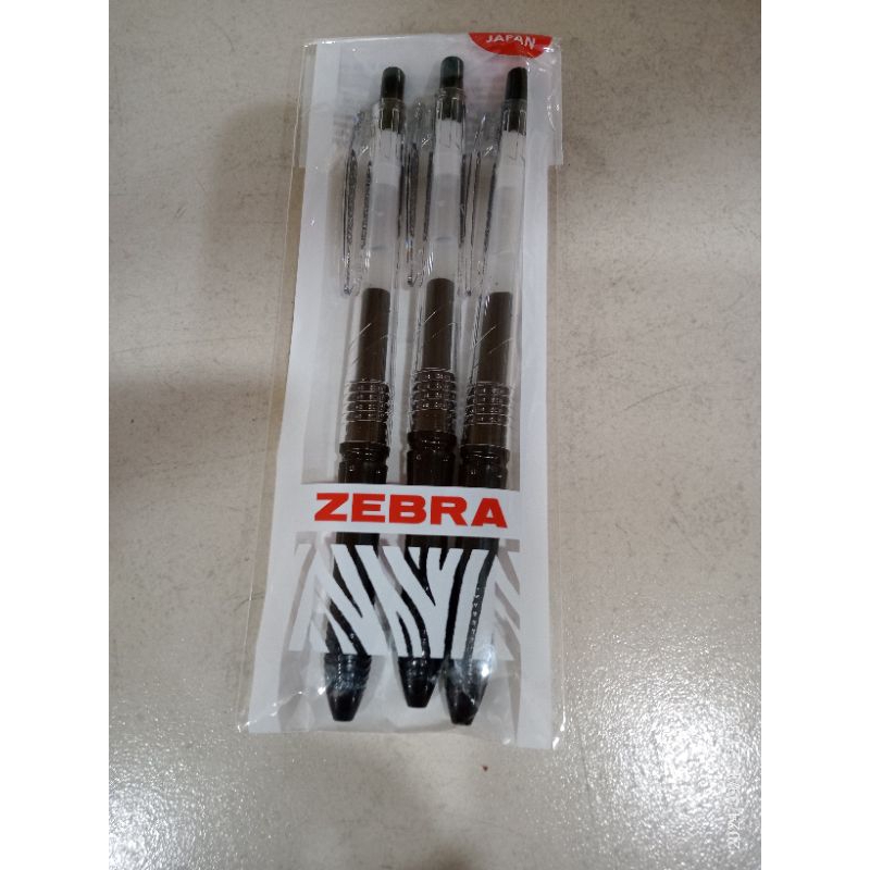 

Zebra kokoro gel pen retractable 0.5mm set 3 Black