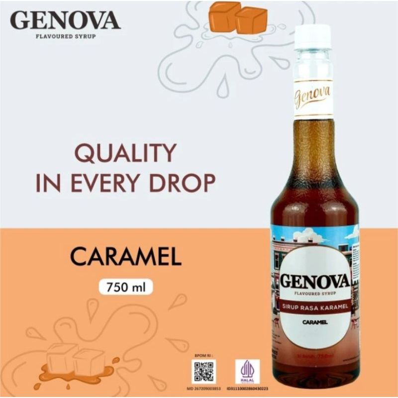 

Caramel Syrup Genova 750 ml - Sirup Genova Rasa Caramel - Genova Syrup