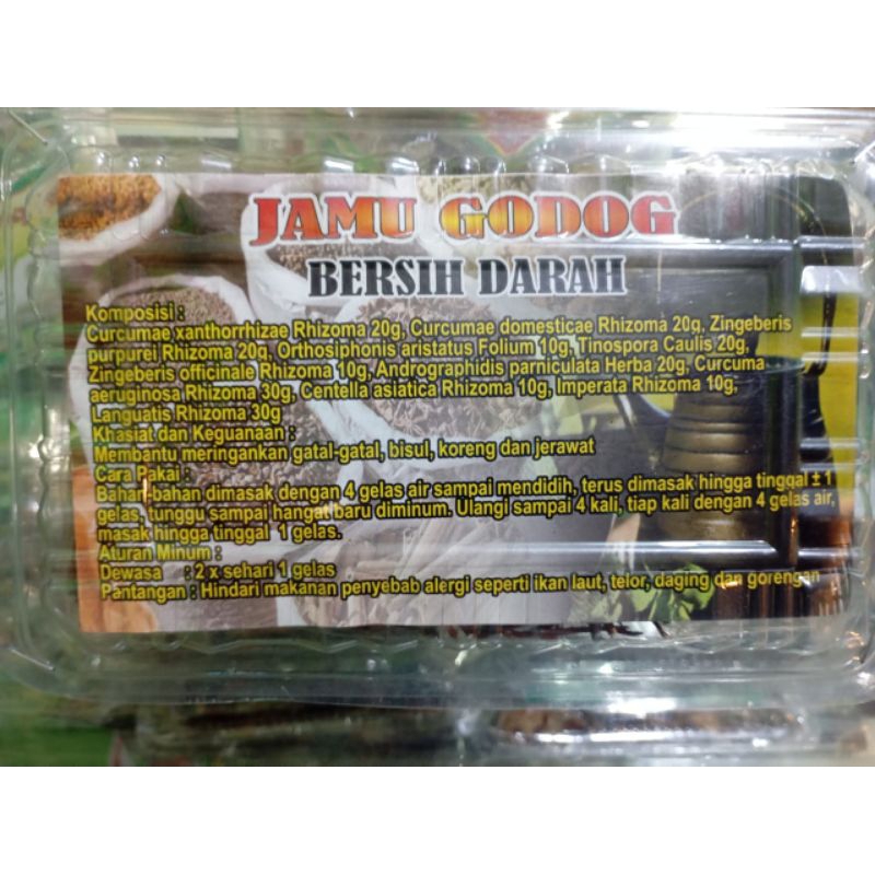 

jamu godog bersih darah