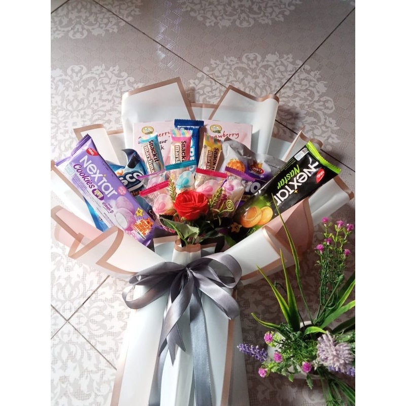 

buket Snack/buket kekinian/buket jajan