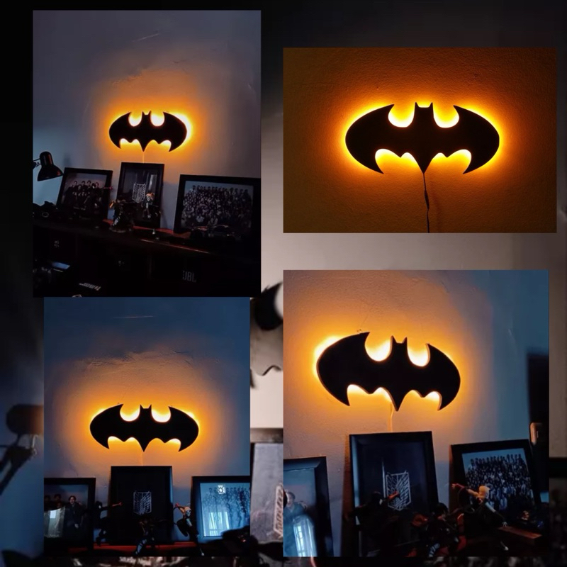 Dekorasi Dinding Kamar Cowok Hiasan Dinding Batman lampu tidur kamar