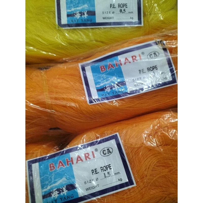 TALI TUKANG / TALI TAMPAR / MERK BAHARI / TALI BENANG PROYEK 0,5MM - 2,5MM