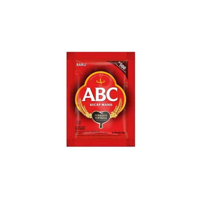 

Kecap Manis ABC 1 Renceng isi 12 sachet x 15 Ml