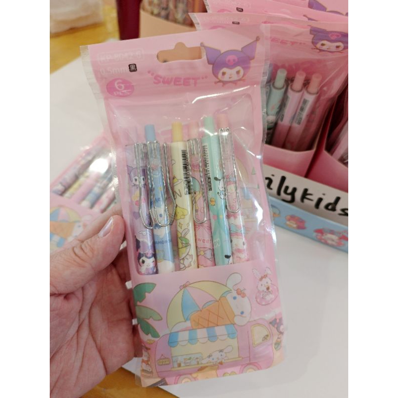 

ilykids pena set isi 6 karakter lucu sanrio