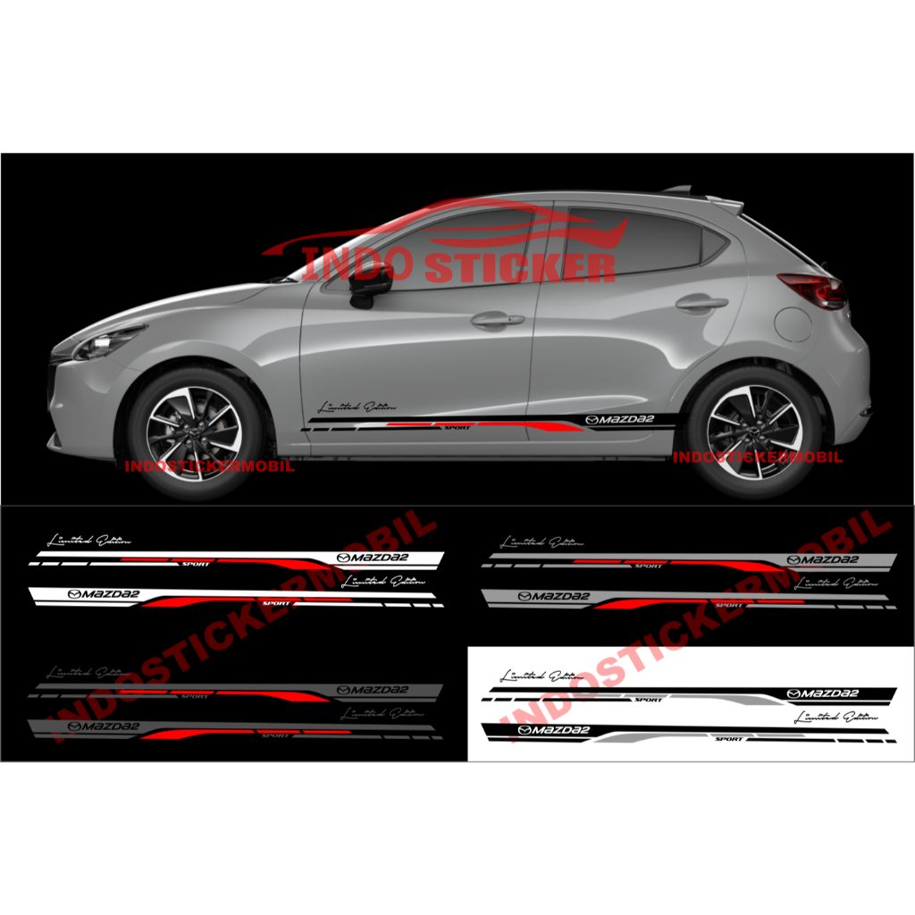 sticker mobil mazda2 cutting stiker list mobil mazda 2