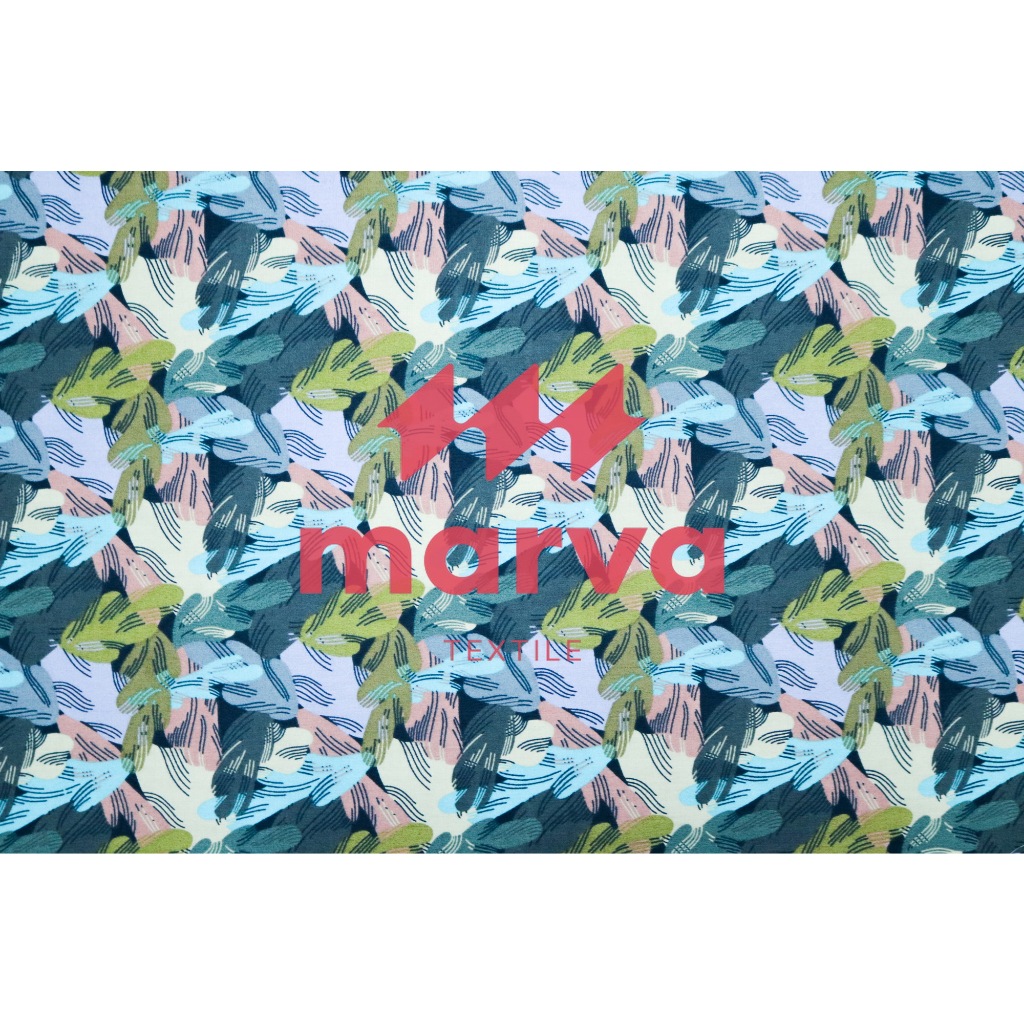 Kain Batik Meteran Premium Bahan 100% katun motif abstrak warna abu by Marva textile