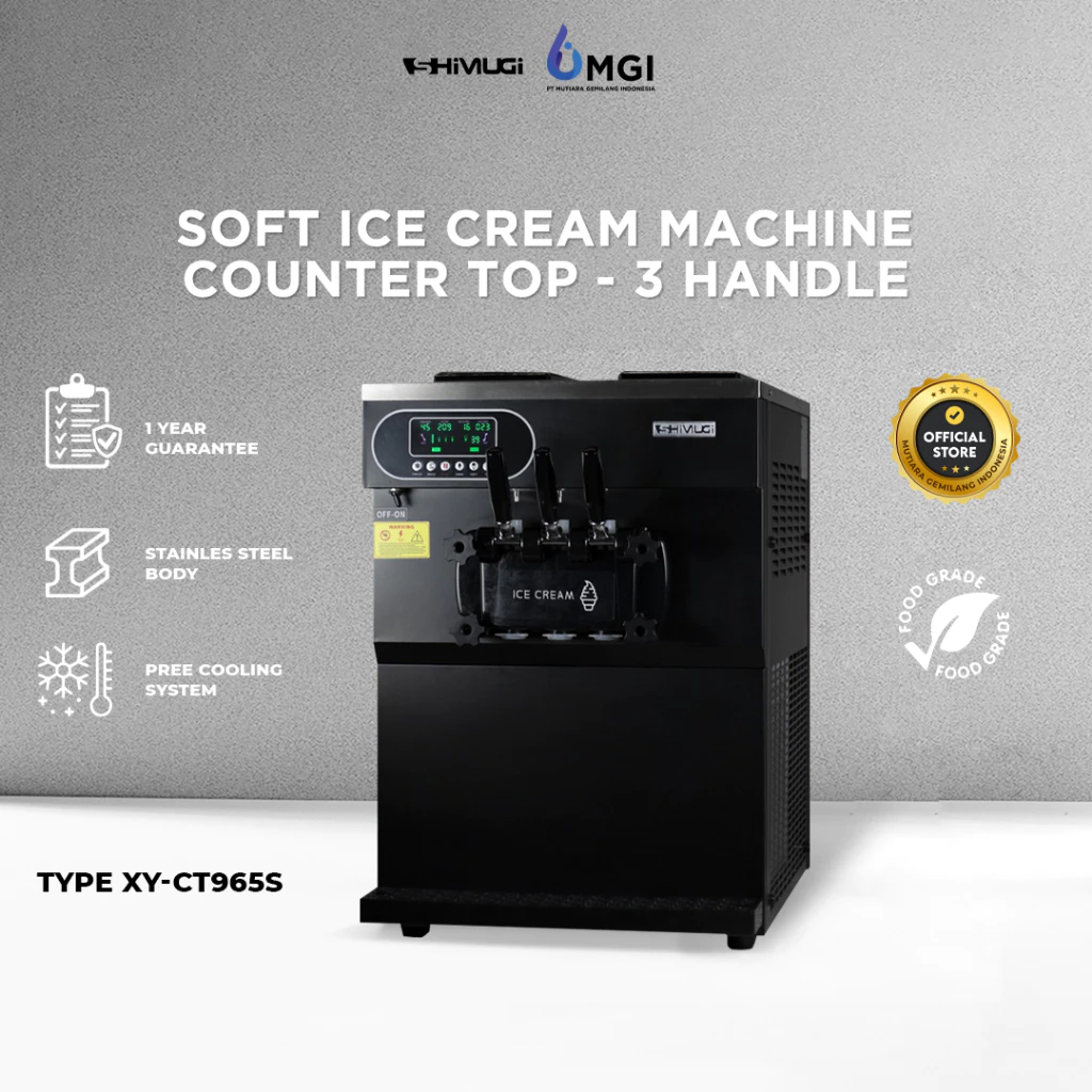 MGI BALI - MESIN SOFT ICE CREAM SHIMUGI - SHIMUGI Soft Ice Cream Machine / Pembuat Es Krim Lembut