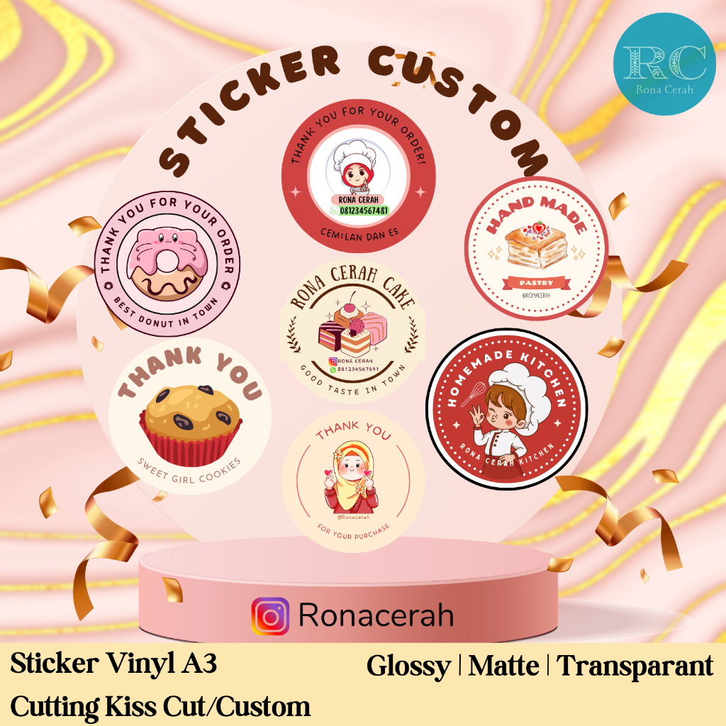 

Sticker Custom | Sticker Usaha | Label Usaha | Sticker Kiss Cut | Sticker Label | Sticker Murah dan dapet banyak