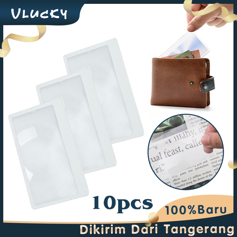 Kaca Pembesar Untuk Baca Buku Kaca Pembesar Ukuran Kartu Kredit Portable