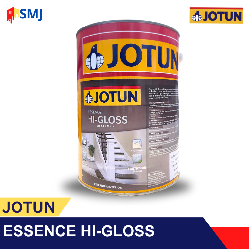 Jotun Essence Hi Gloss 5 Liter - Cat Minyak Kayu dan Besi Jotun Hi-Gloss