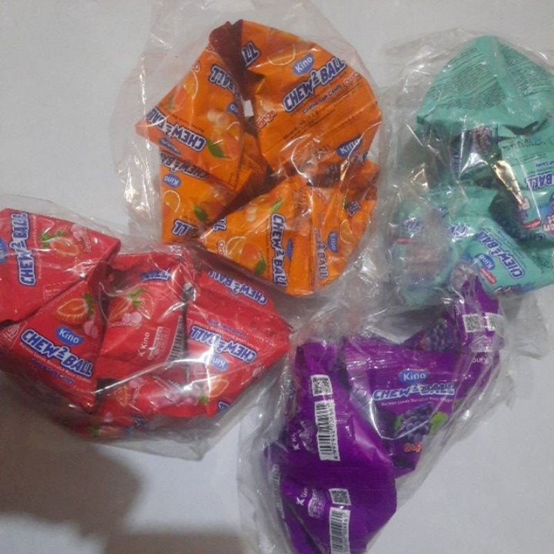 

CHEW² BALL CHEW-CHEW BALL 7.5 gram permen lunak bersalut rasa buah kino